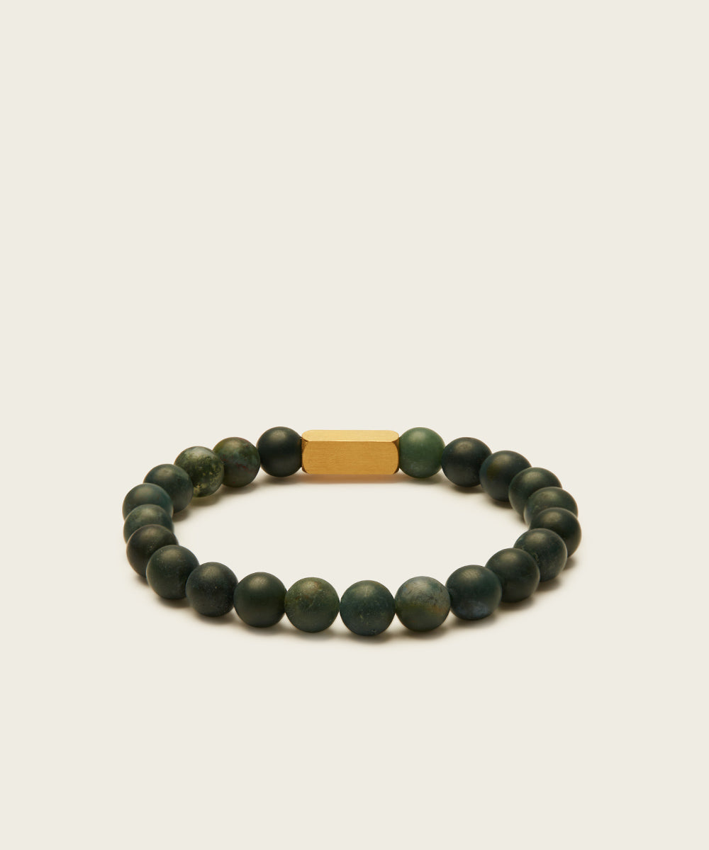 ABUNDANT BEGINNINGS BRACELET WITH MOSS AGATE (LIMITED-EDITION)