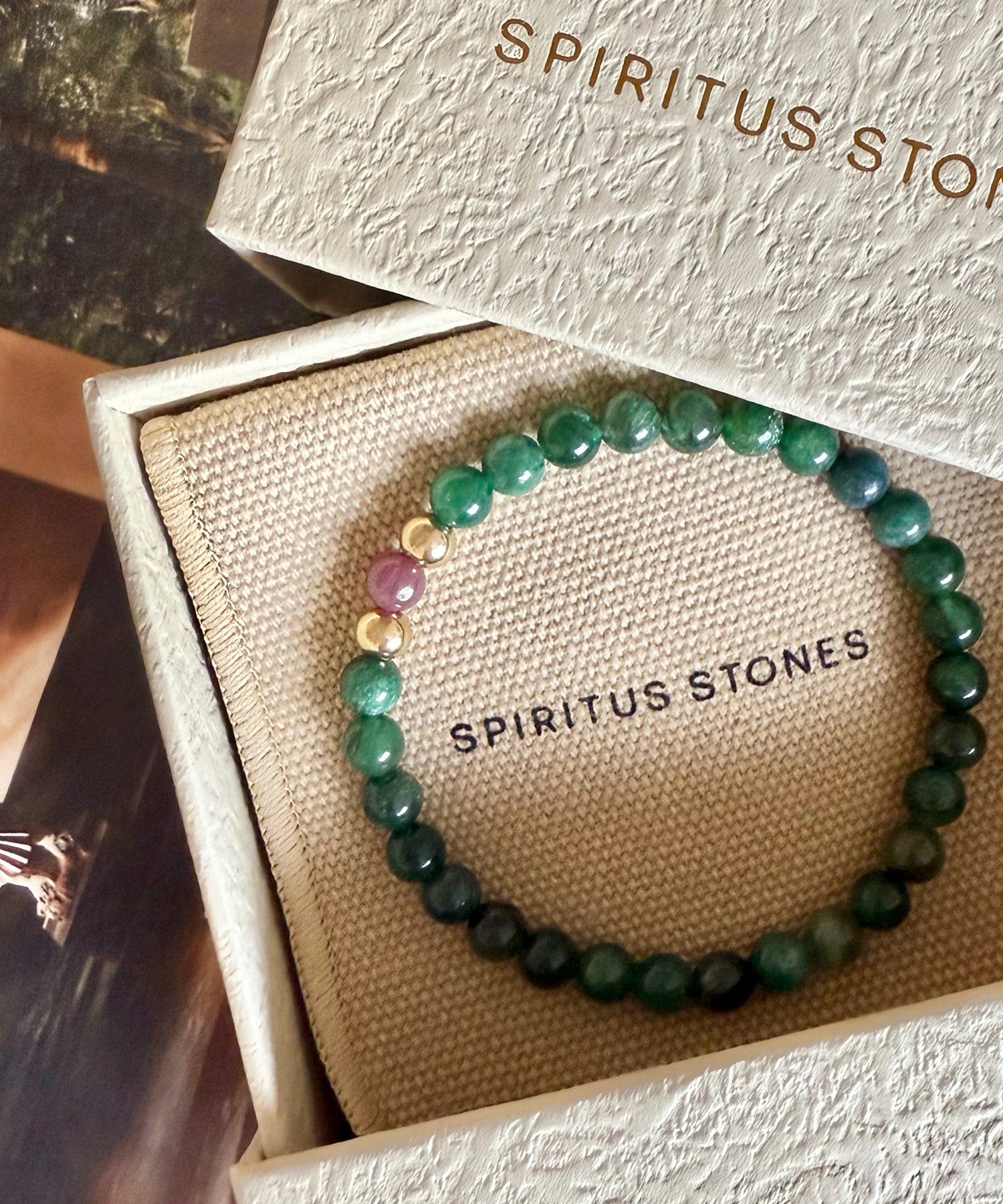 CANCERIAN RESILIENCE BRACELET WITH RUBY & LEPIDOLITE