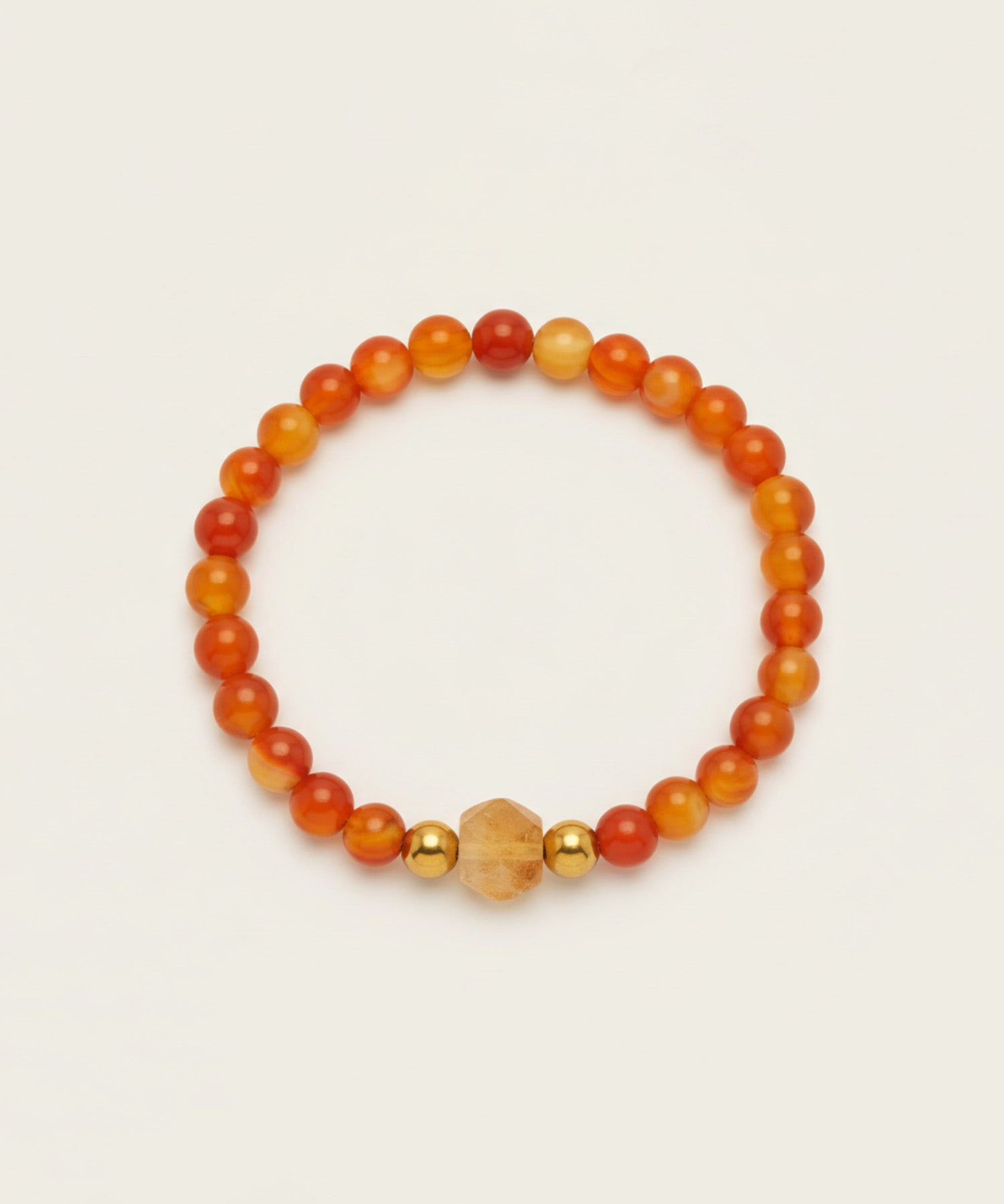 FIRE HORSE BRACELET WITH CITRINE & CARNELIAN