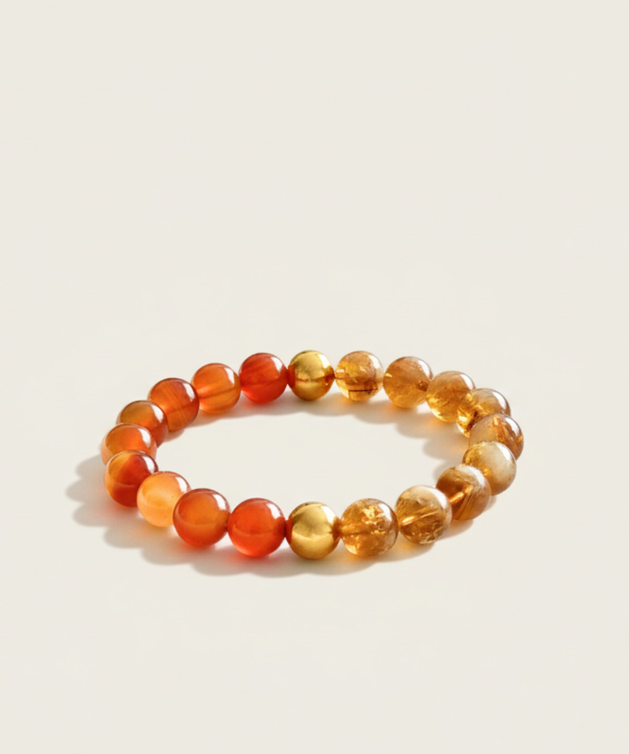 FIRE HORSE BRACELET WITH CITRINE & CARNELIAN (GRANDE-EDITION)