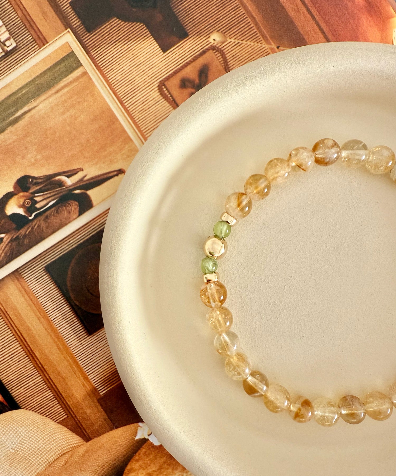 LEO NEW BEGINNINGS BRACELET WITH PERIDOT & CITRINE