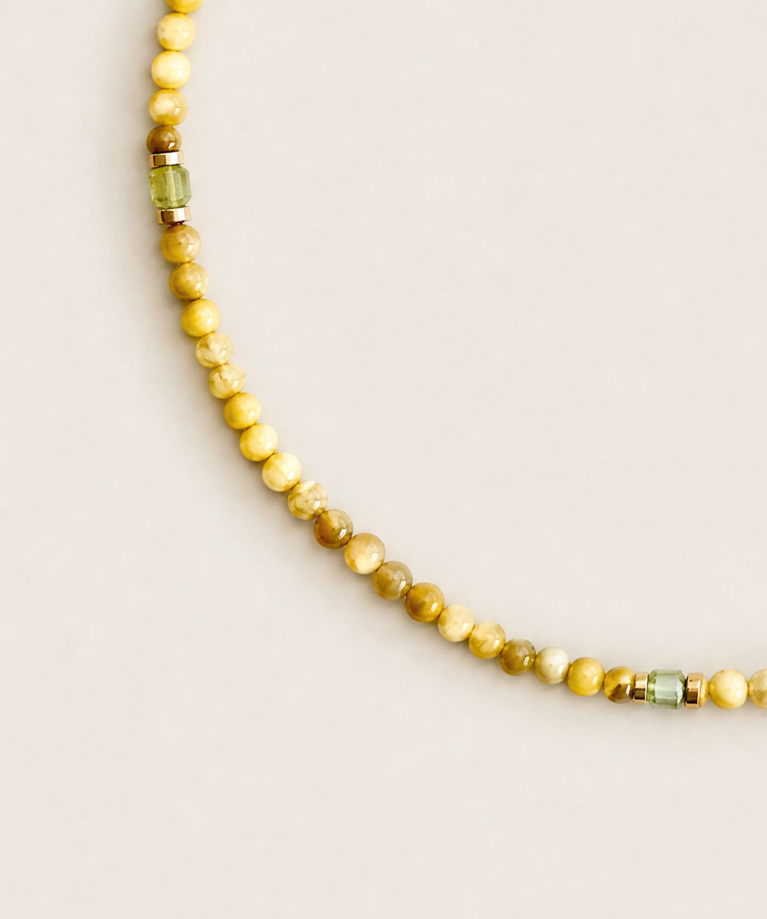 LEO WARRIOR NECKLACE WITH PERIDOT & GOLDEN TIGERS EYE (LIMITED-EDITION)