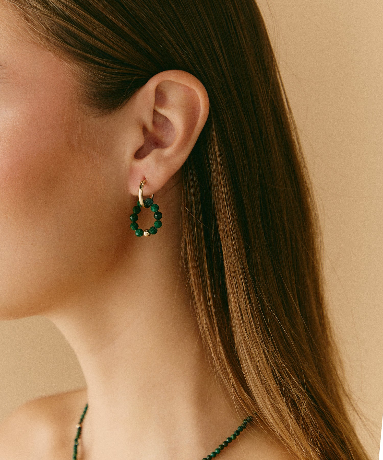 PRECIOUS ABUNDANCE EARRINGS WITH EMERALD