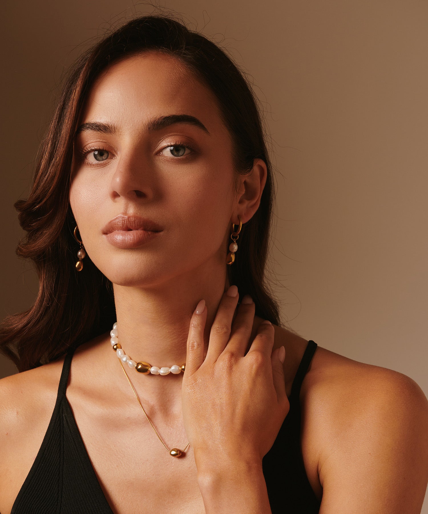 PRIMAL SAGE EARRINGS WITH PEARLS