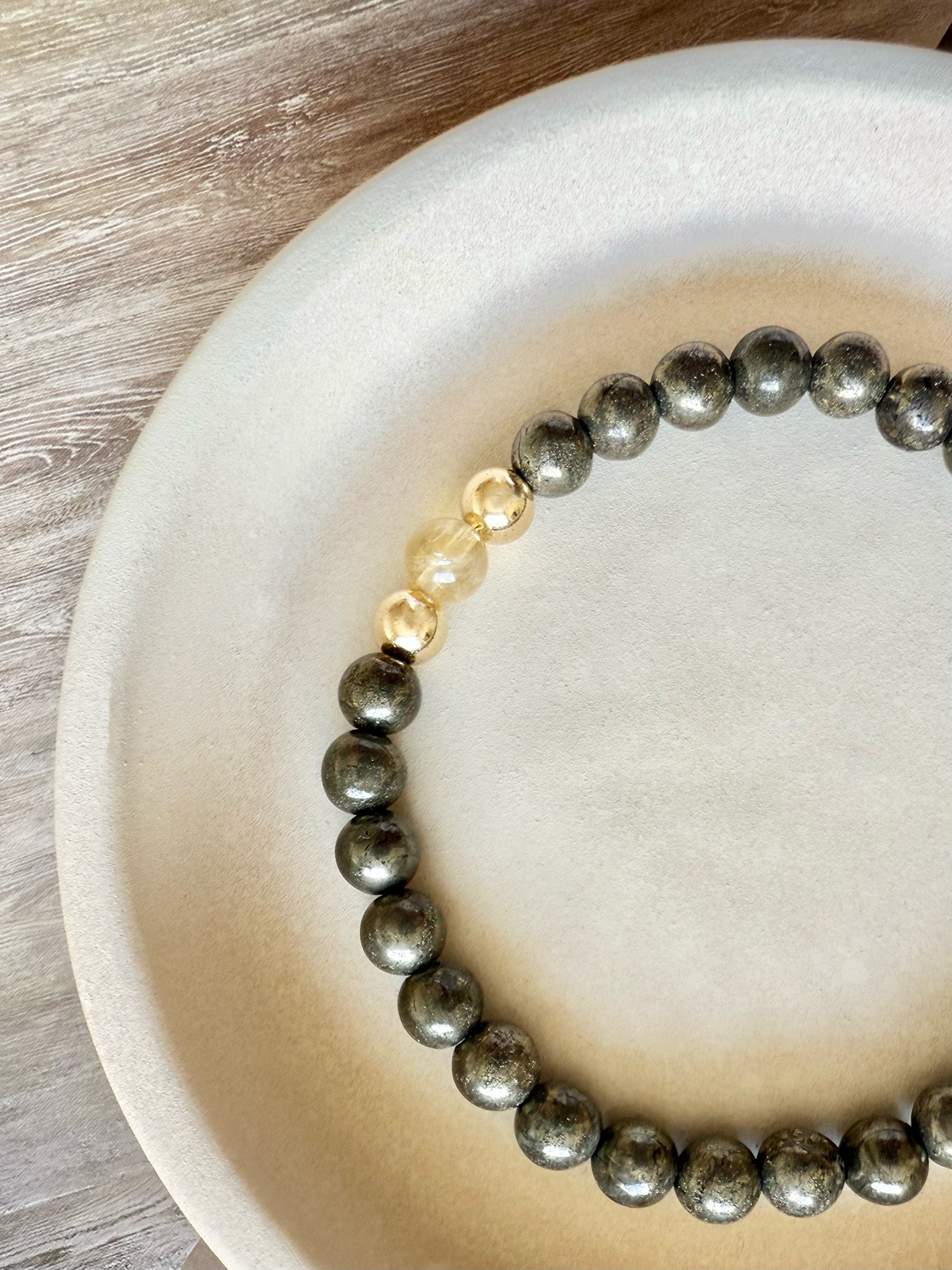 SCORPIO HIGHER ABUNDANCE BRACELET WITH CITRINE & PYRITE