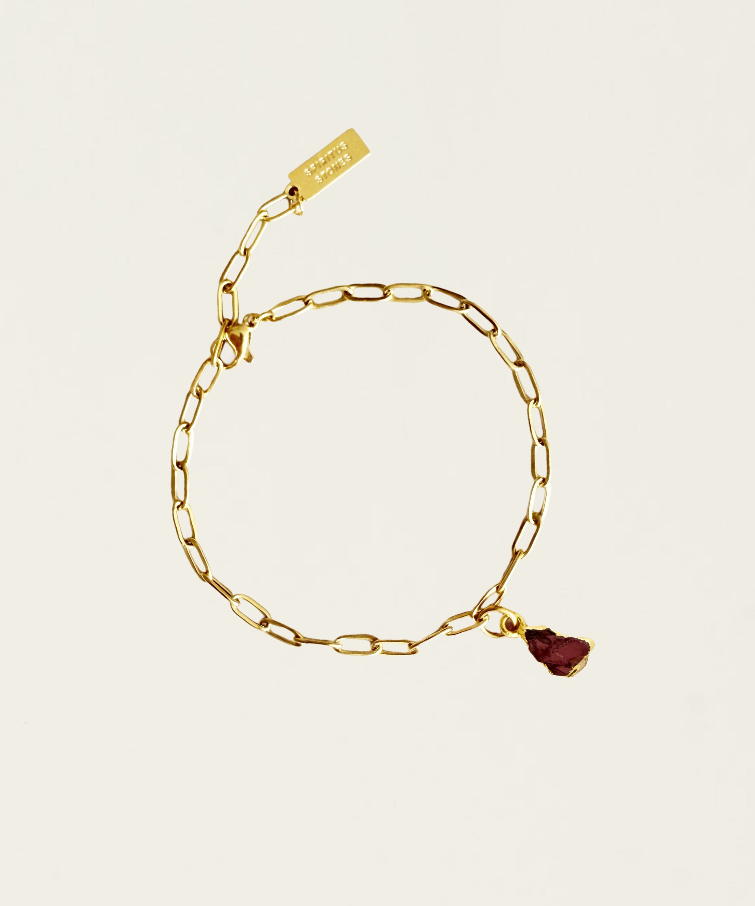 THE CAPRICORN BRACELET WITH GARNET
