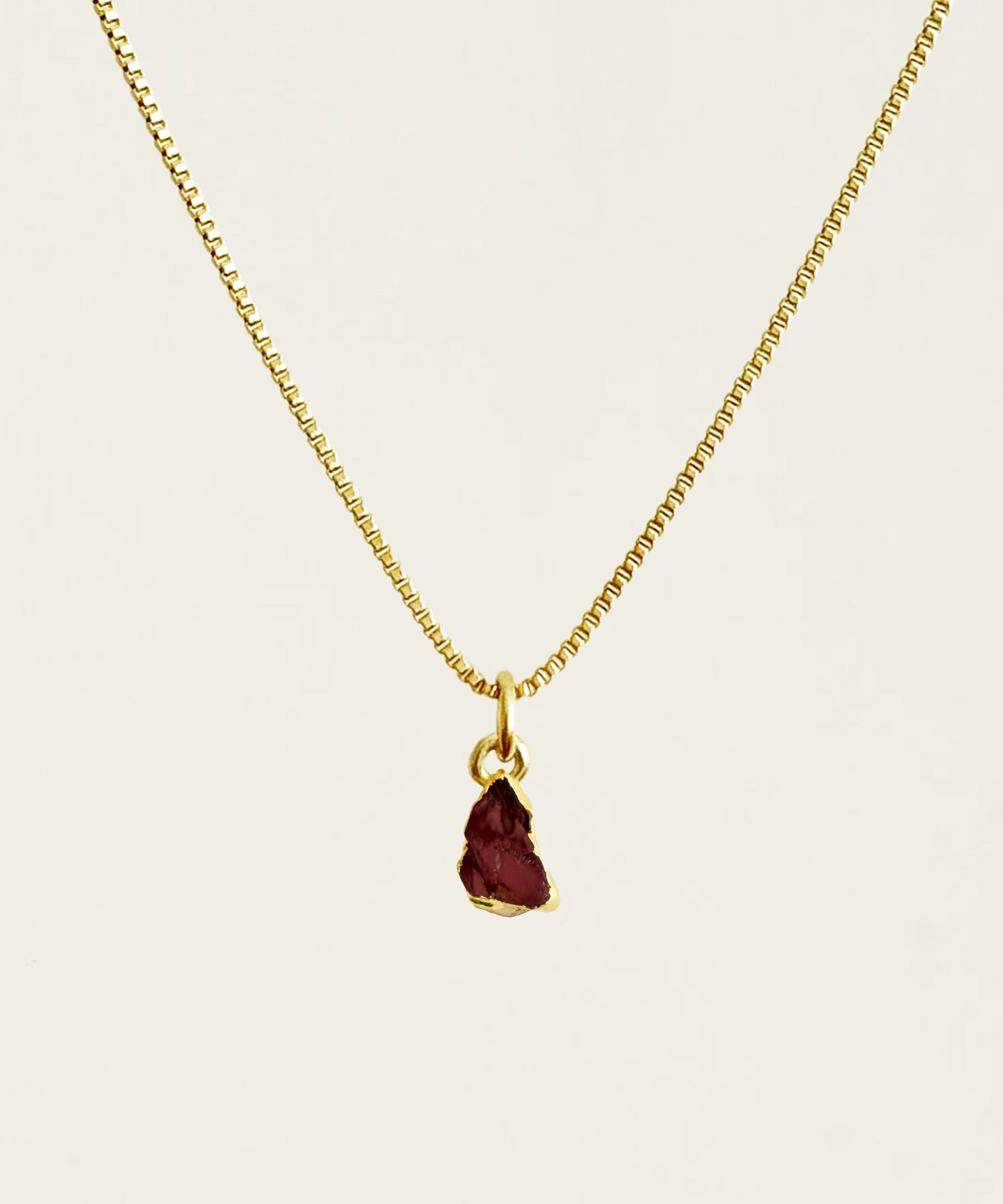 THE CAPRICORN NECKLACE WITH GARNET