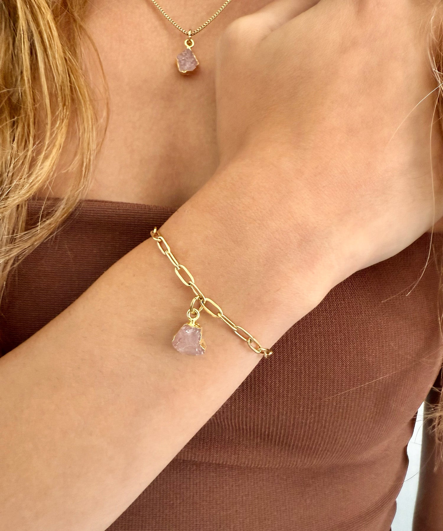 THE LIBRA BRACELET WITH ROSE QUARTZ