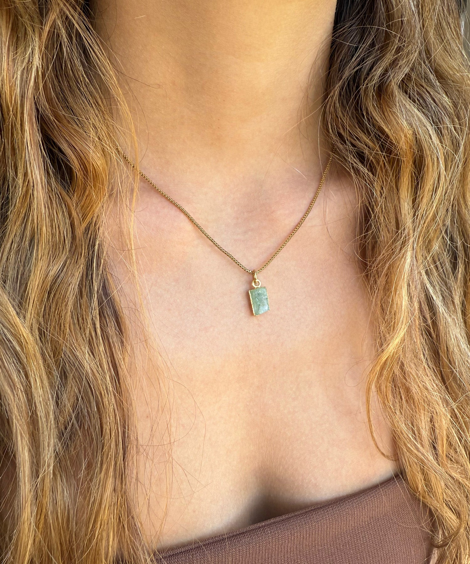 THE PISCES NECKLACE WITH AQUAMARINE