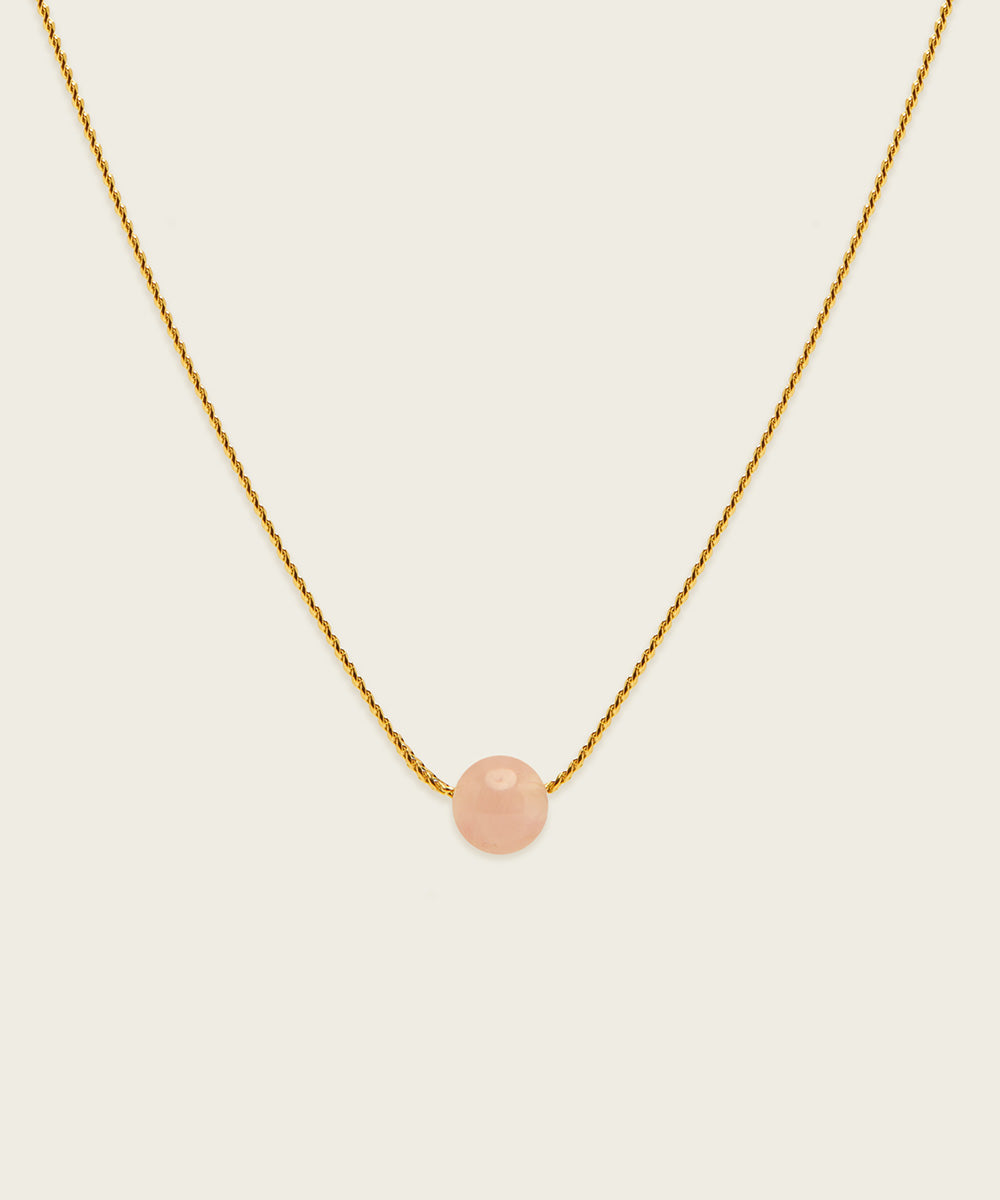 THE UNIVERSAL LOVE NECKLACE WITH ROSE QUARTZ