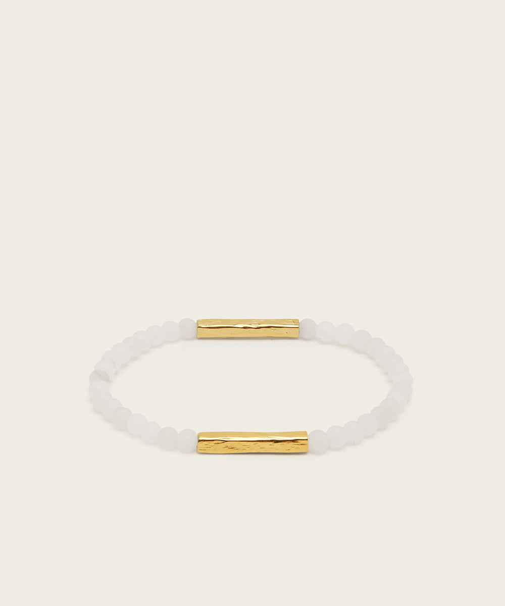 TRANQUIL DAWN BRACELET WITH WHITE JADE