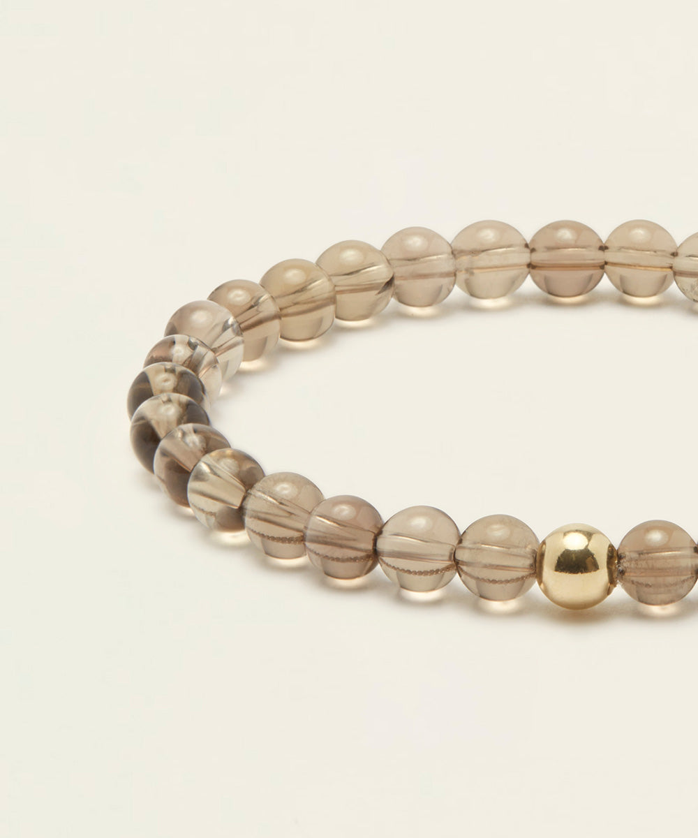 CALMING LIGHT BRACELET WITH SMOKY QUARTZ