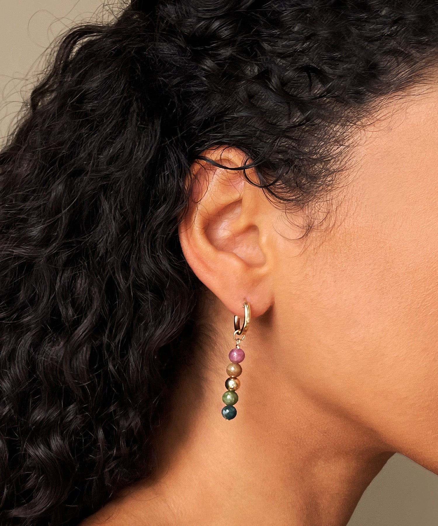 HIGHER HARMONY EARRINGS WITH RAINBOW TOURMALINE