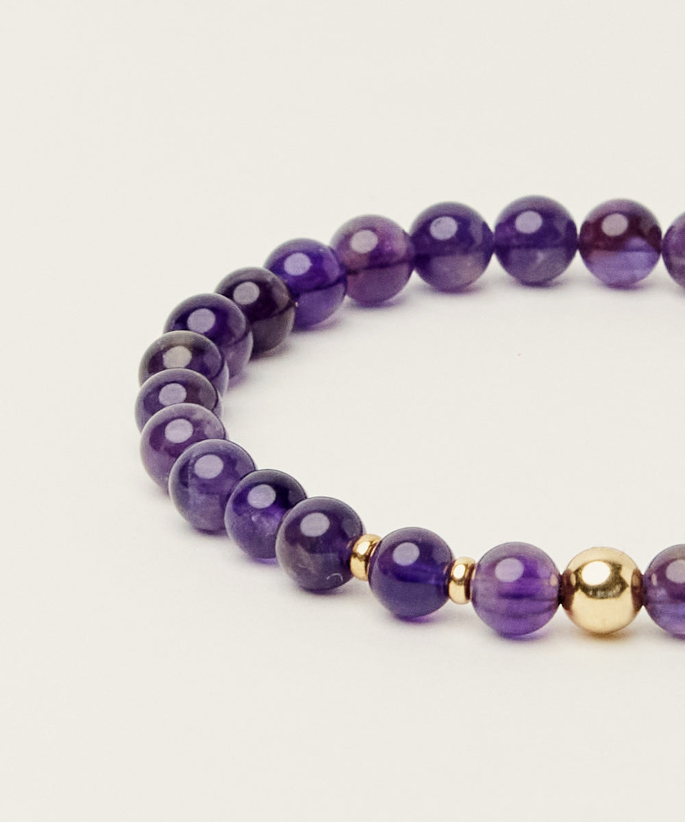 PEACE BRACELET WITH AMETHYST