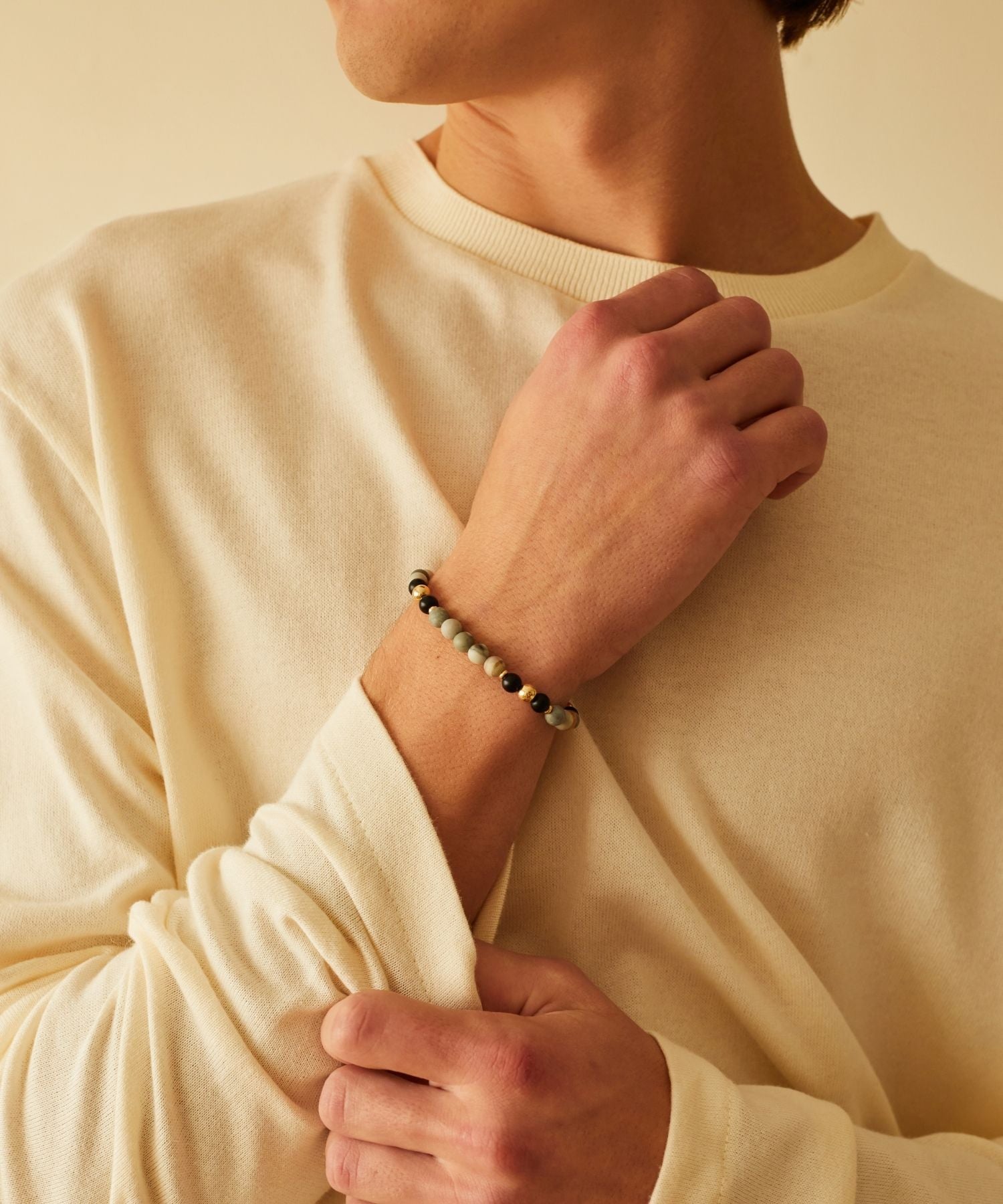 THE MR MINTY BRACELET WITH PICASSO JASPER & ONYX