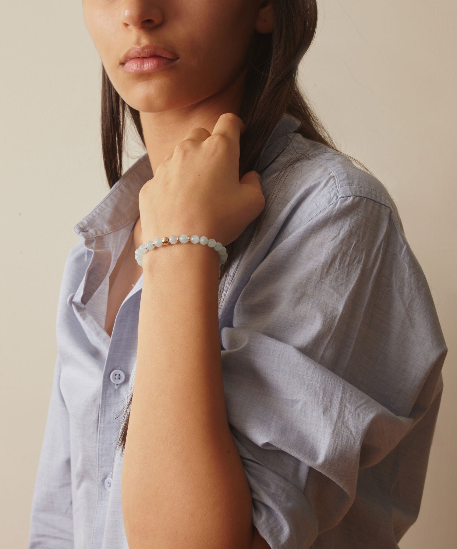 THE SEA-FARER BRACELET WITH AQUAMARINE