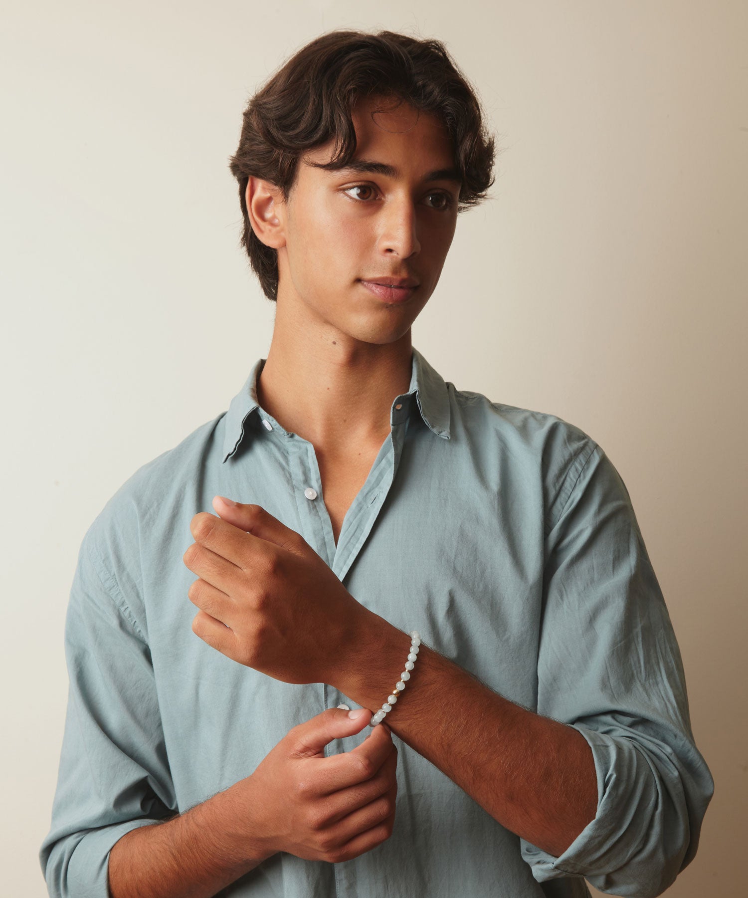 THE SEA-FARER BRACELET WITH AQUAMARINE