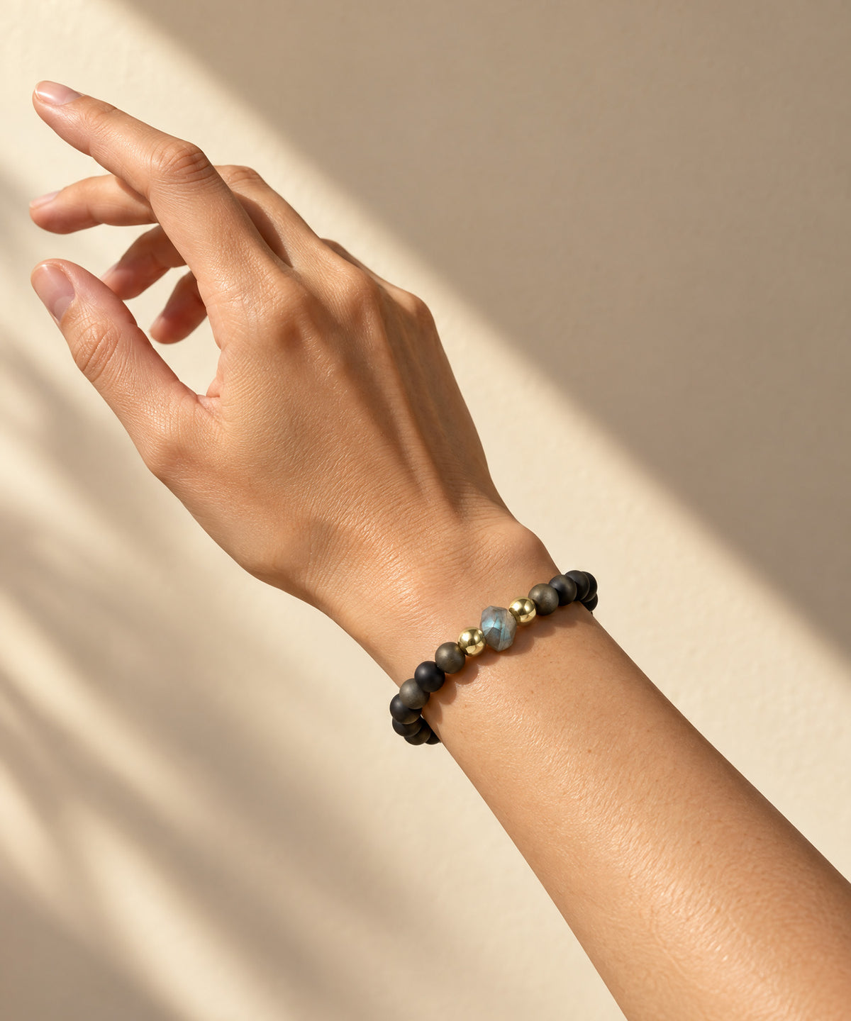 ALCHEMIST BRACELET WITH LABRADORITE & GOLDEN OBSIDIAN