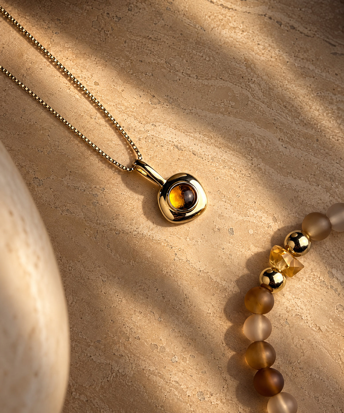 EXPLORER NECKLACE WITH CITRINE