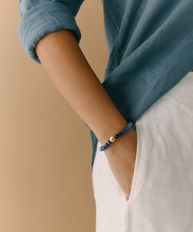 EYE OF PROTECTION BRACELET WITH BLUE AVENTURINE