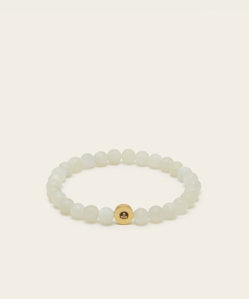 EYE OF PROVIDENCE BRACELET WITH MOONSTONE