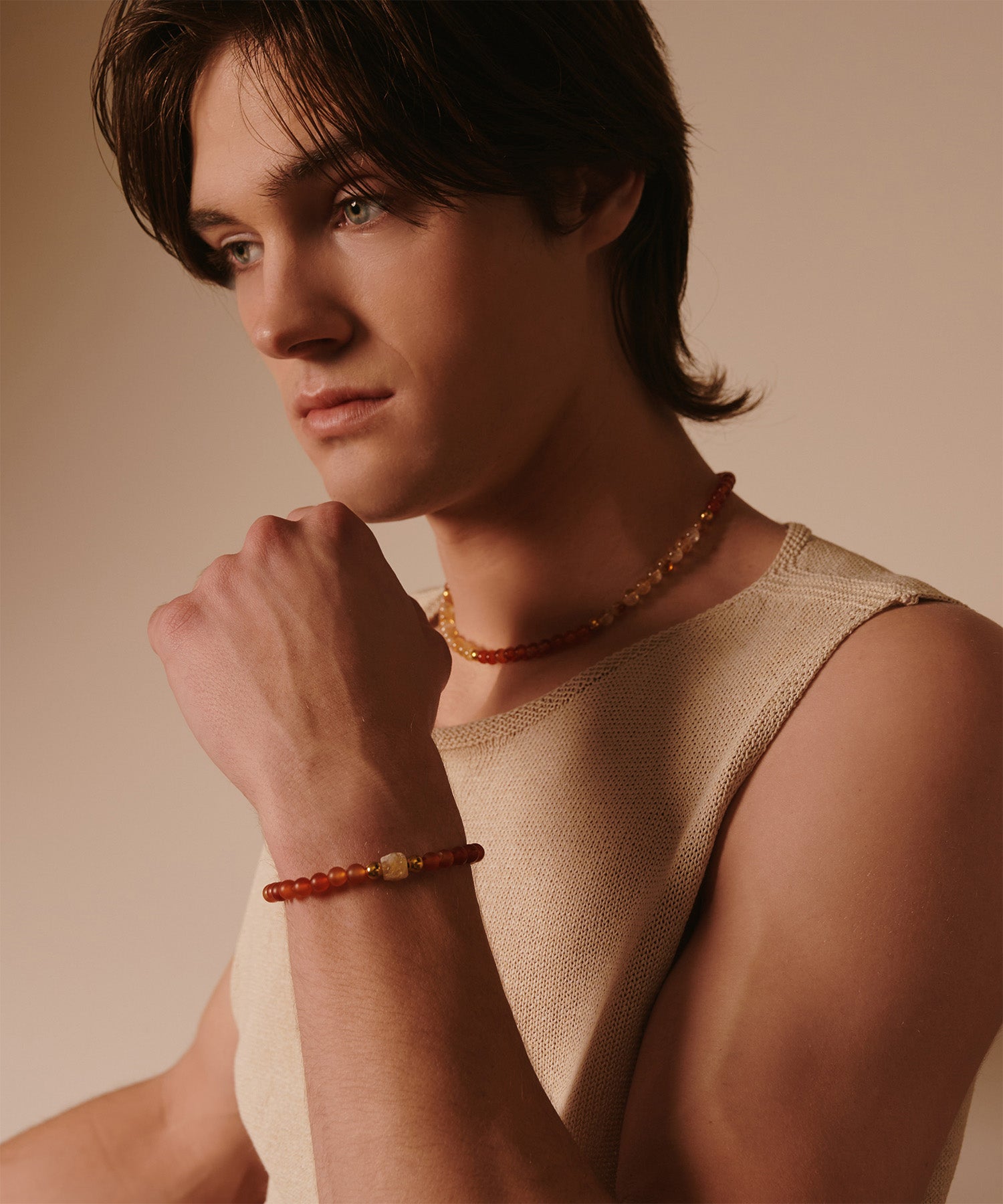 FIRE HORSE BRACELET WITH CITRINE & CARNELIAN