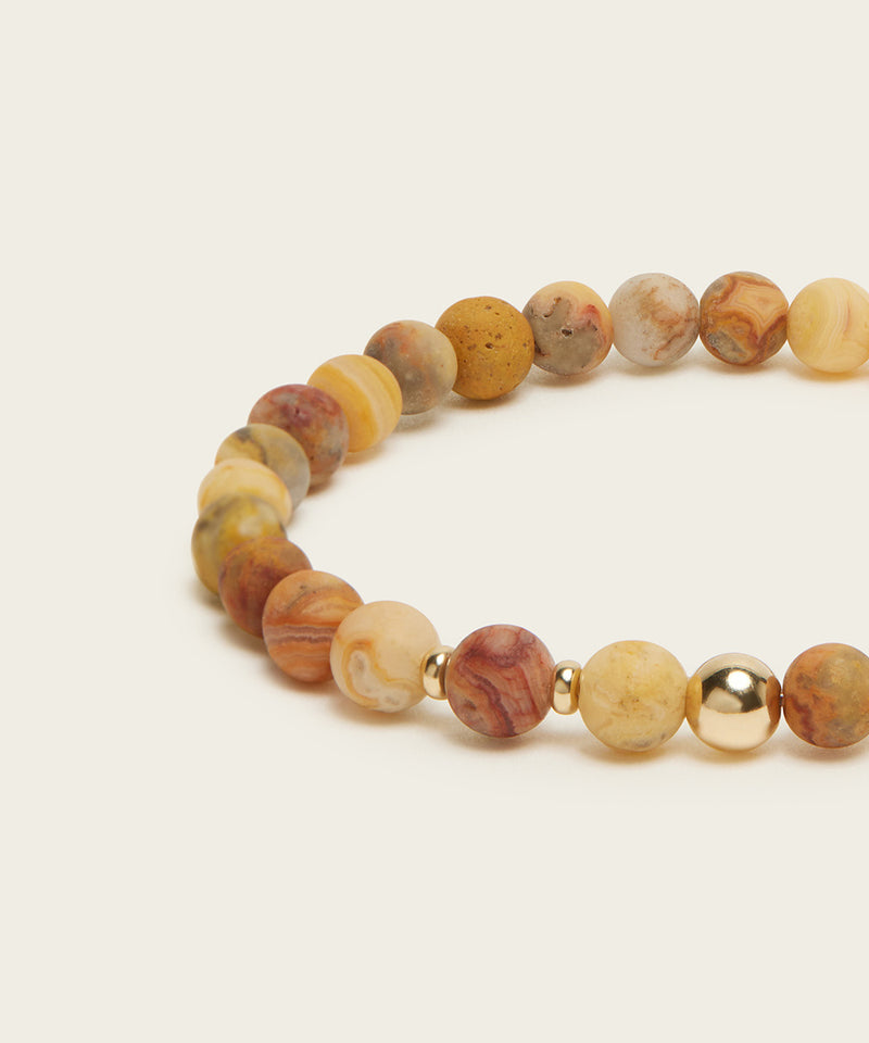 HAPPY LIFE BRACELET WITH MEXICAN AGATE
