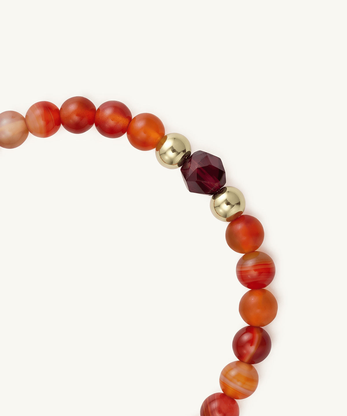 HERO BRACELET WITH GARNET & CARNELIAN