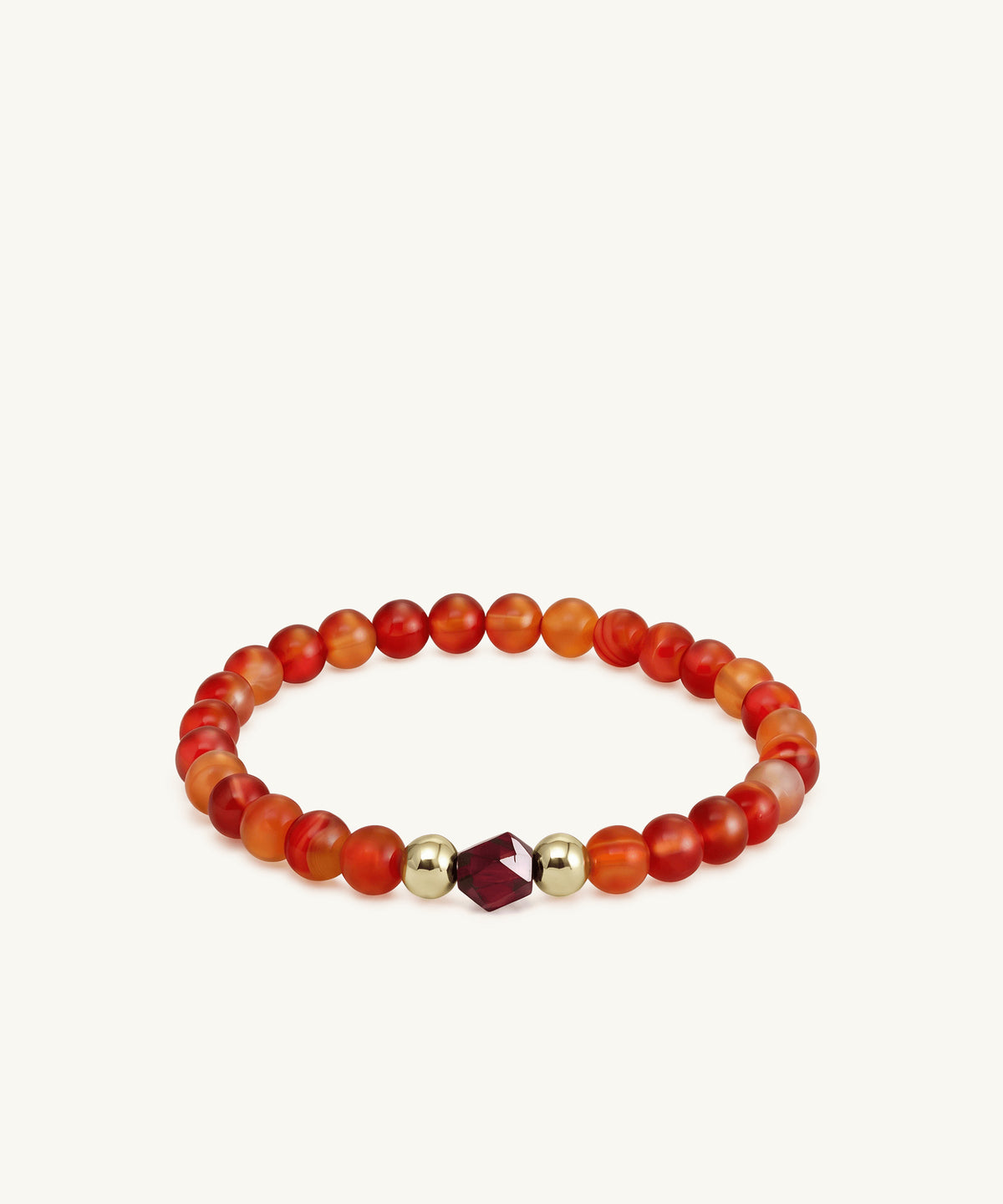 HERO BRACELET WITH GARNET & CARNELIAN
