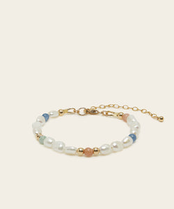 ISLAND DREAMS BRACELET WITH PEARL, KYANITE, SUNSTONE & JADE