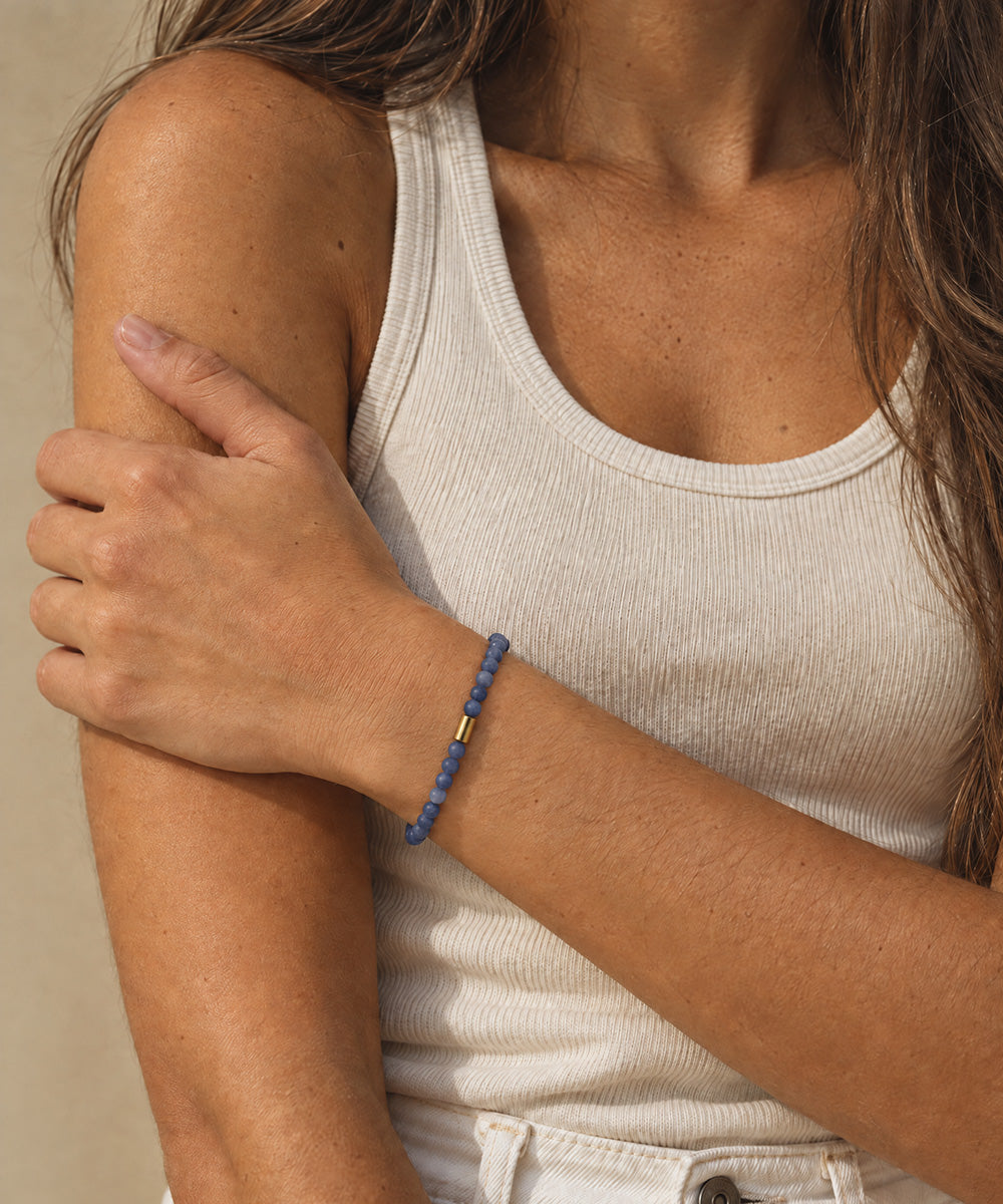 KINDRED CALM BRACELET WITH BLUE AVENTURINE