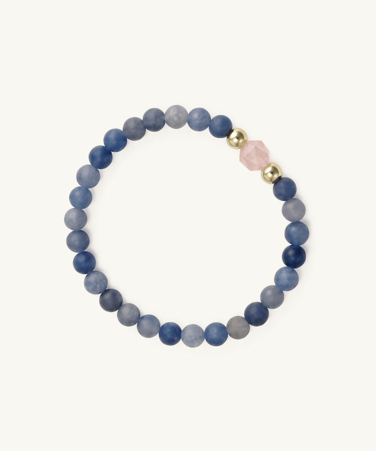 NURTURER BRACELET WITH ROSE QUARTZ & AVENTURINE