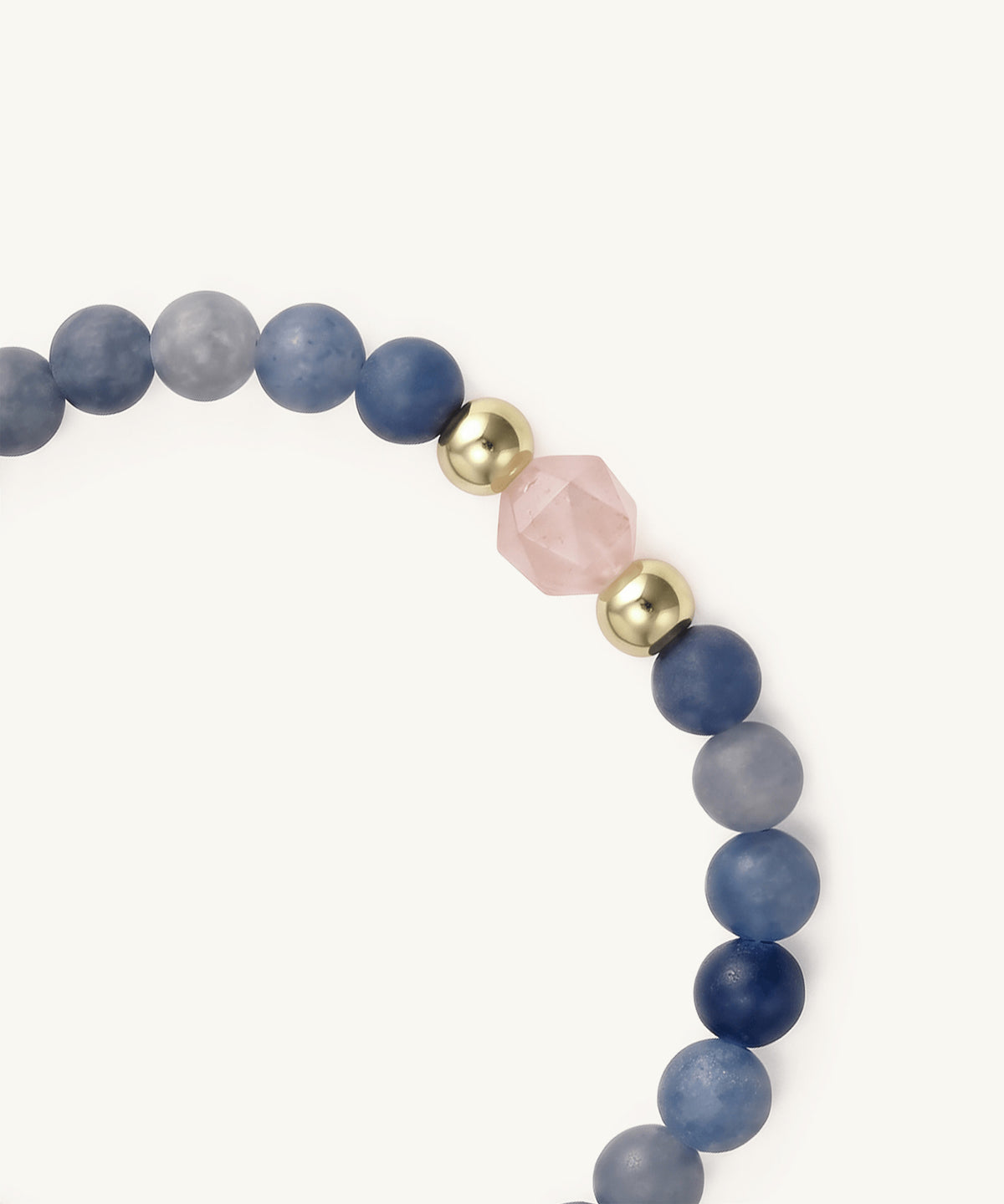 NURTURER BRACELET WITH ROSE QUARTZ & AVENTURINE
