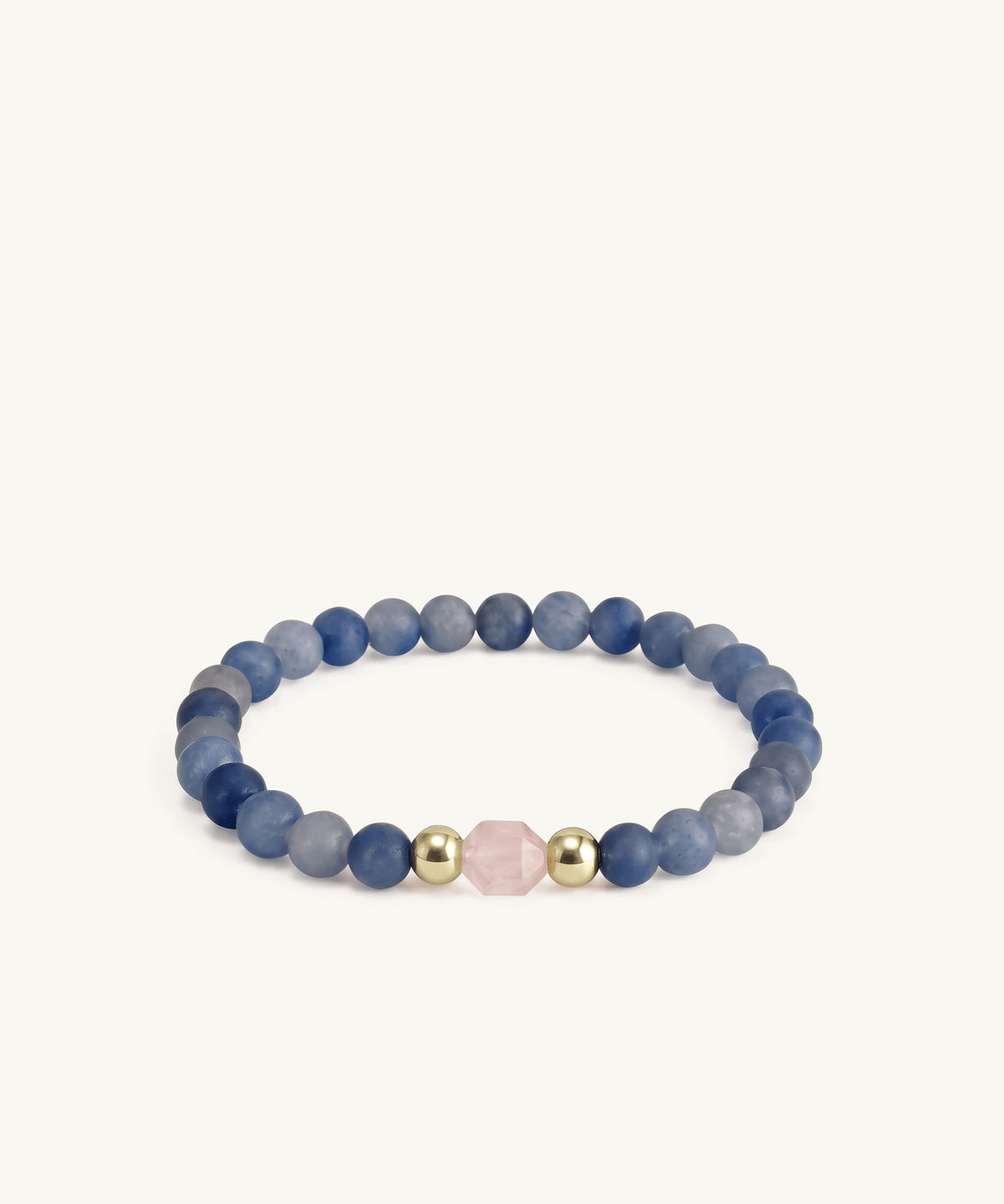 NURTURER BRACELET WITH ROSE QUARTZ & AVENTURINE