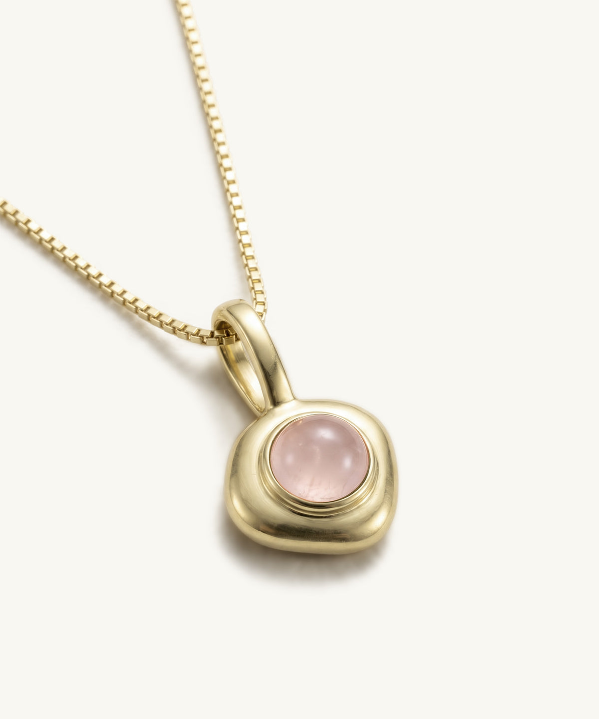 NURTURER NECKLACE WITH ROSE QUARTZ