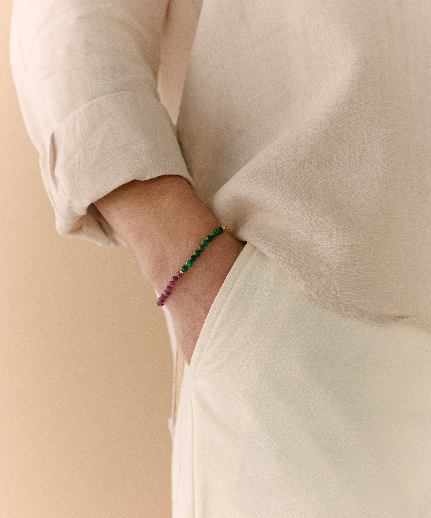 PRECIOUS ENERGY BRACELET WITH EMERALD, RUBY & SAPPHIRE