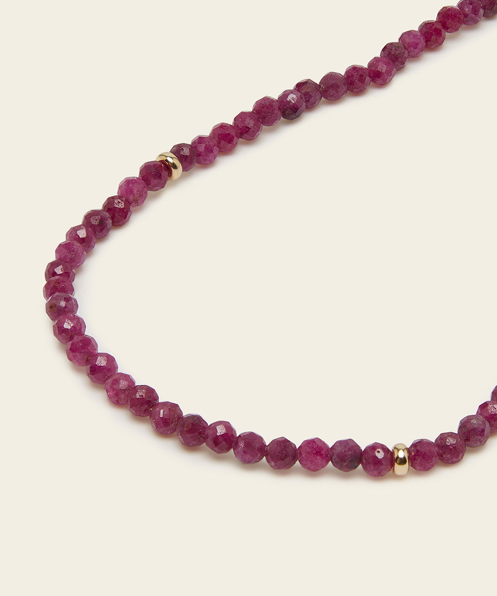 PRECIOUS LOVE NECKLACE WITH RUBY