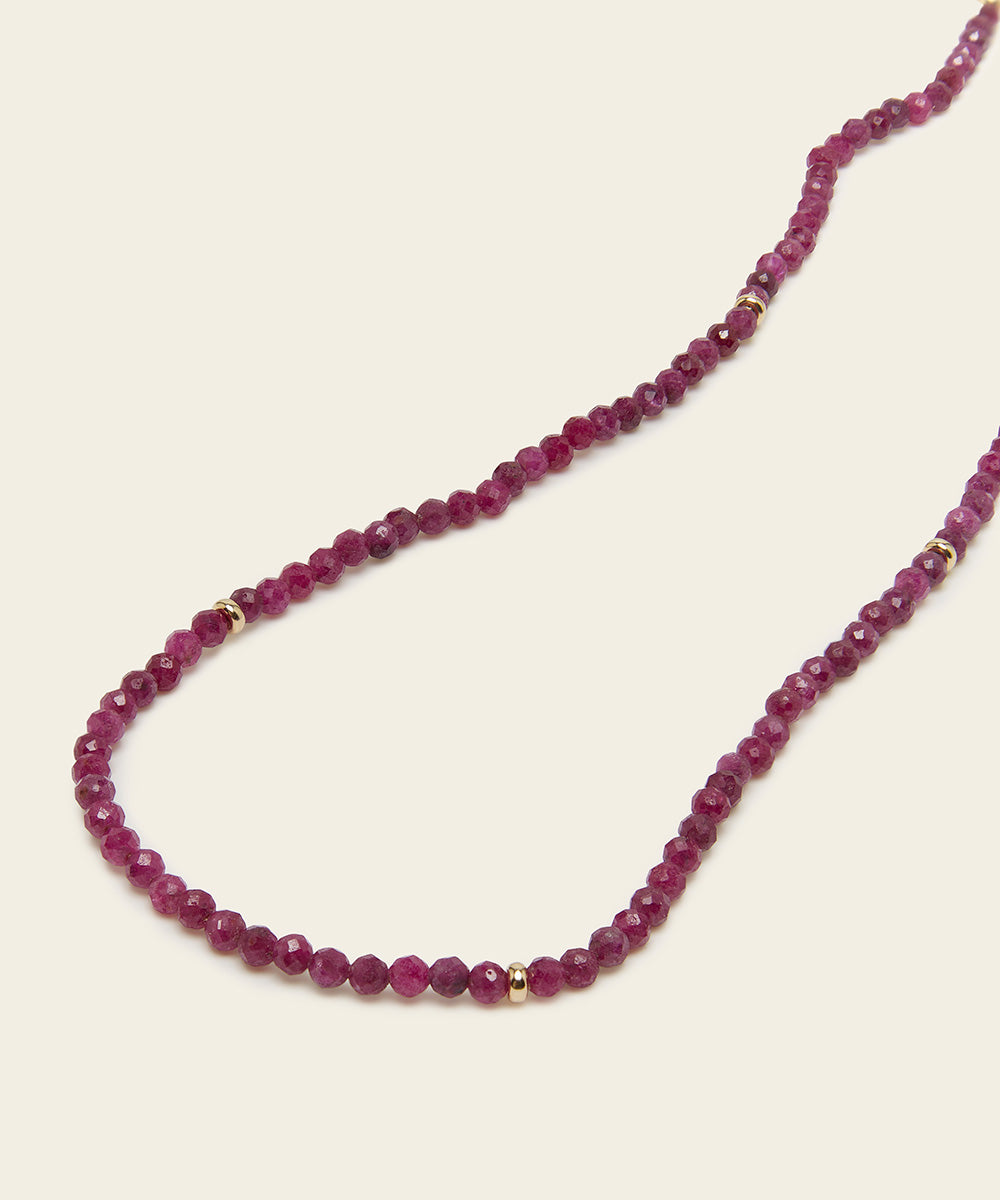 PRECIOUS LOVE NECKLACE WITH RUBY