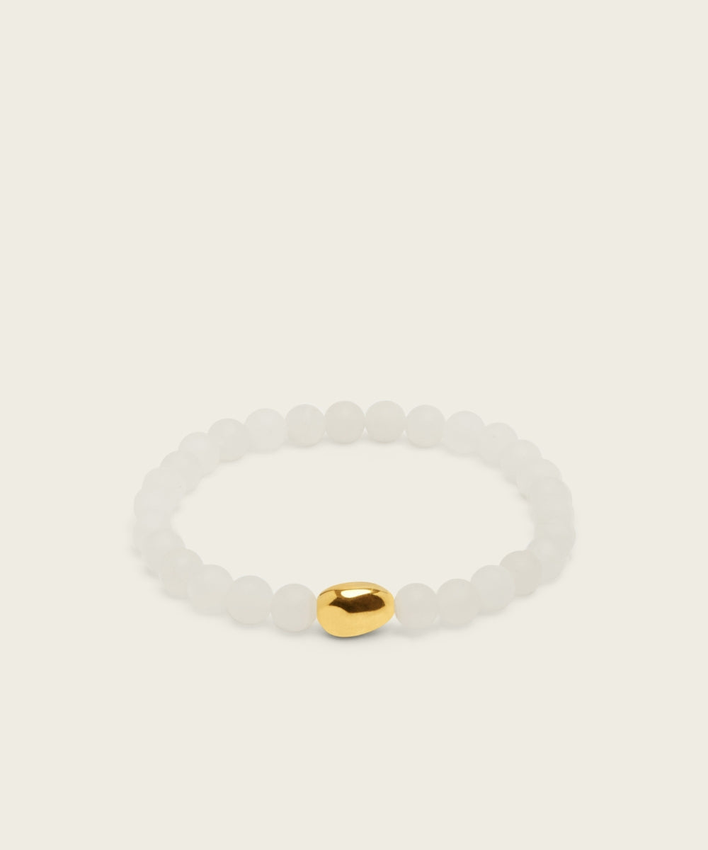 PRIMAL PEACE BRACELET WITH WHITE JADE