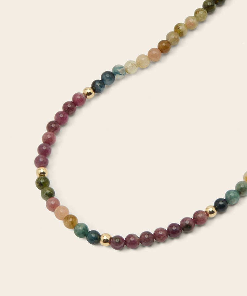 RAINBOW SERPENT NECKLACE WITH RAINBOW TOURMALINE