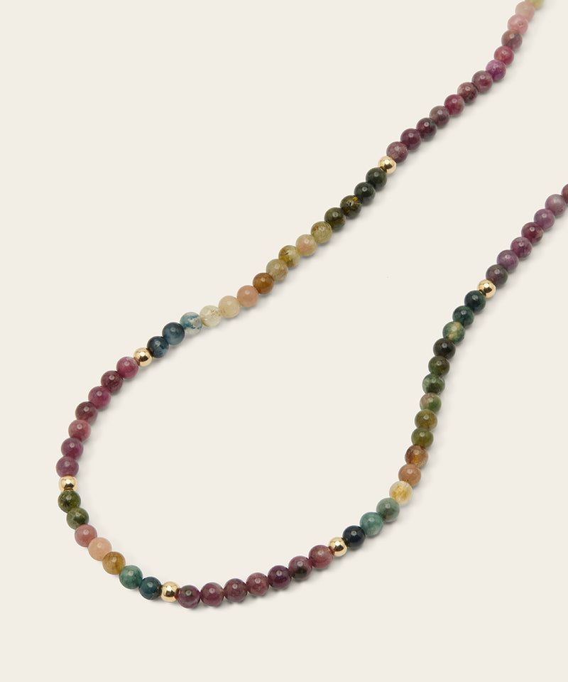 RAINBOW SERPENT NECKLACE WITH RAINBOW TOURMALINE