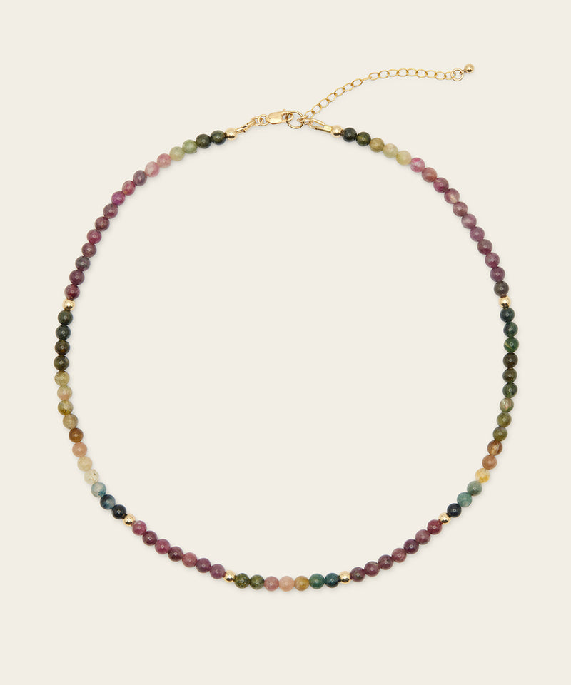 RAINBOW SERPENT NECKLACE WITH RAINBOW TOURMALINE