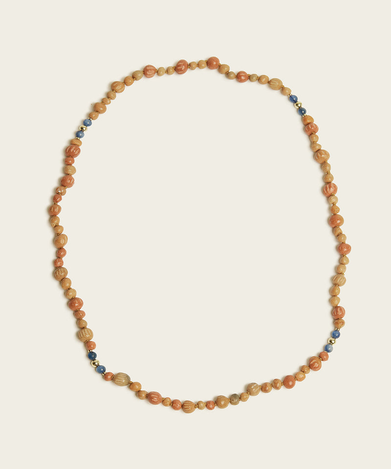 RAW HARMONY NECKLACE WITH ZAPOTEC CLAY & KYANITE (LIMITED EDITION)