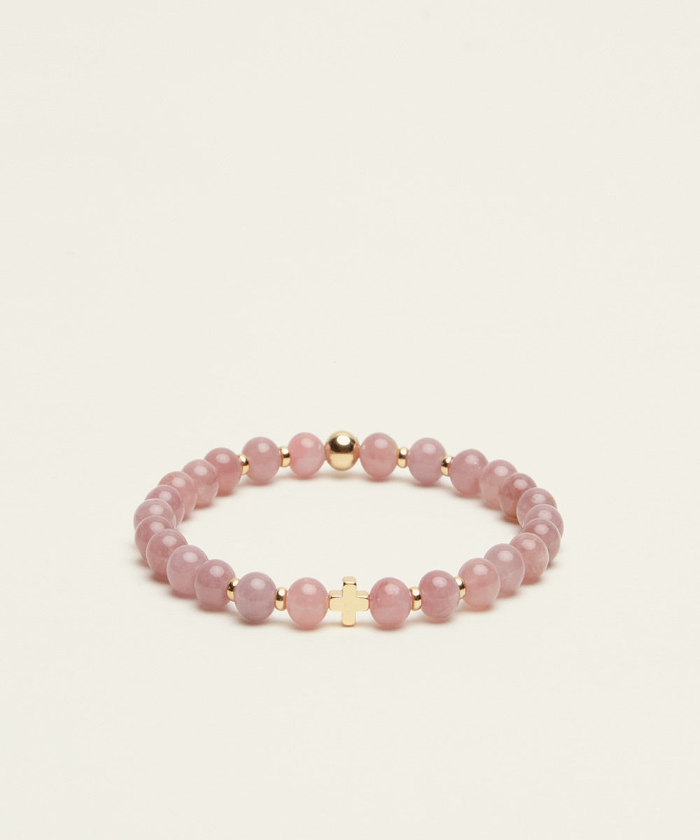 SACRED LOVE BRACELET WITH MADAGASCAR ROSE QUARTZ