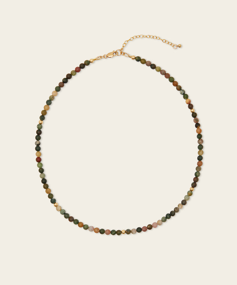 THE PEACEFUL SAGE NECKLACE WITH INDIAN AGATE