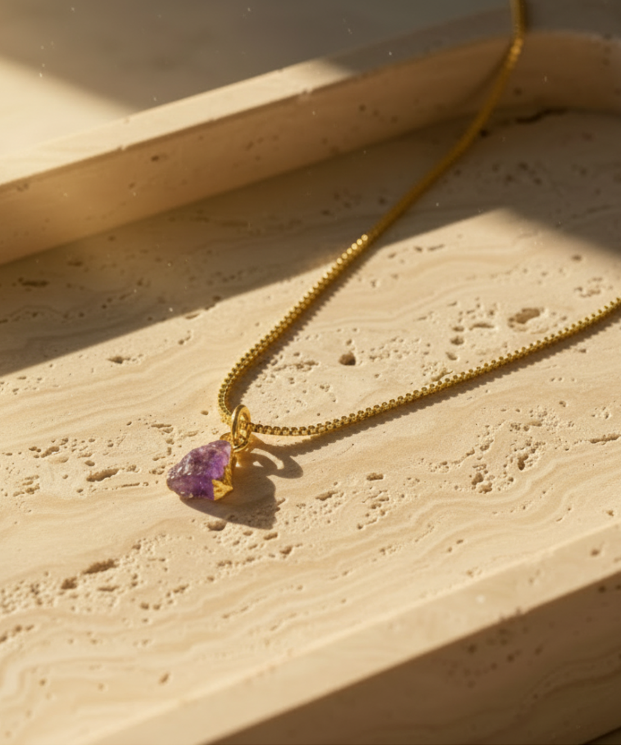 THE AQUARIUS NECKLACE WITH AMETHYST