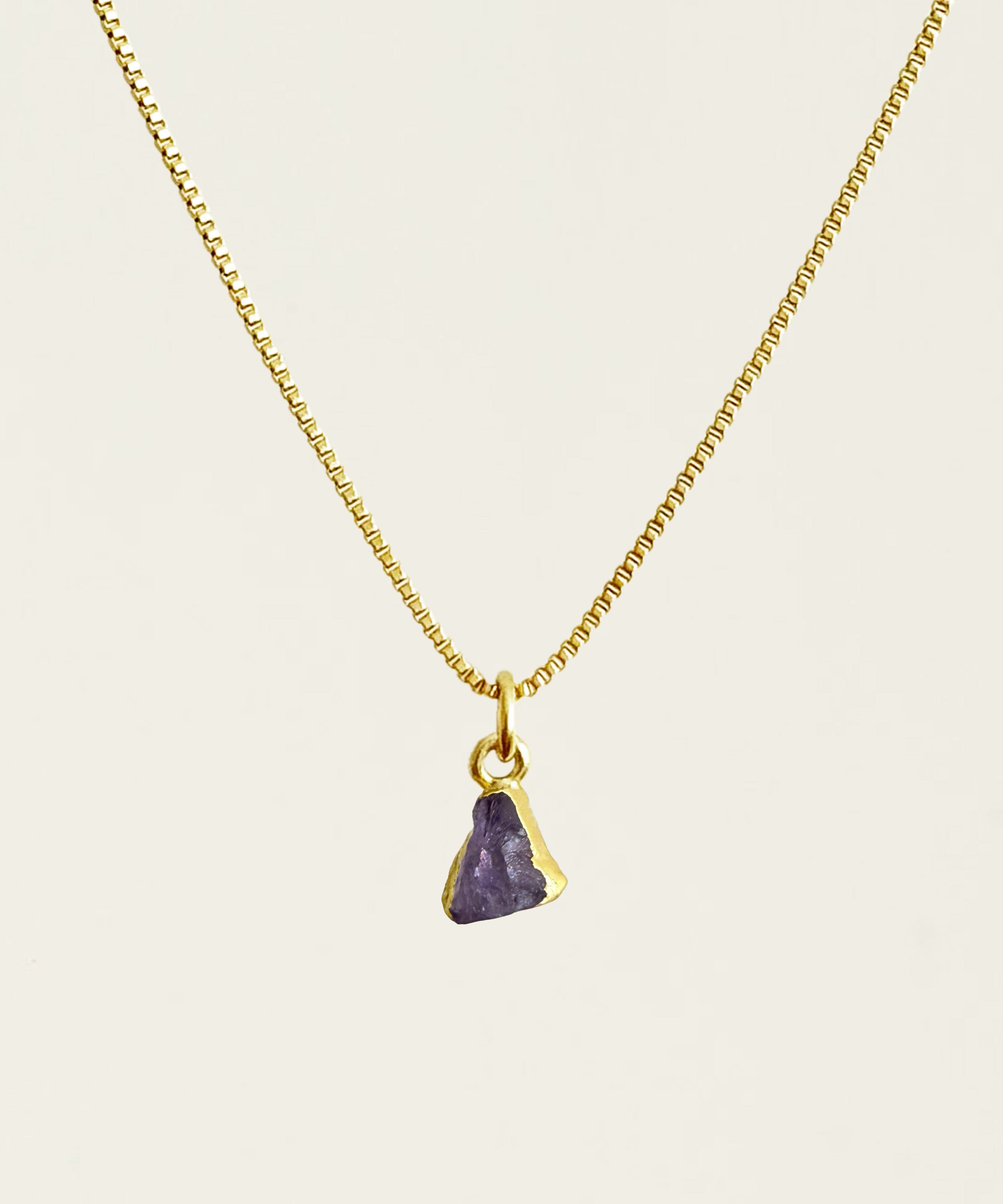 THE AQUARIUS NECKLACE WITH AMETHYST