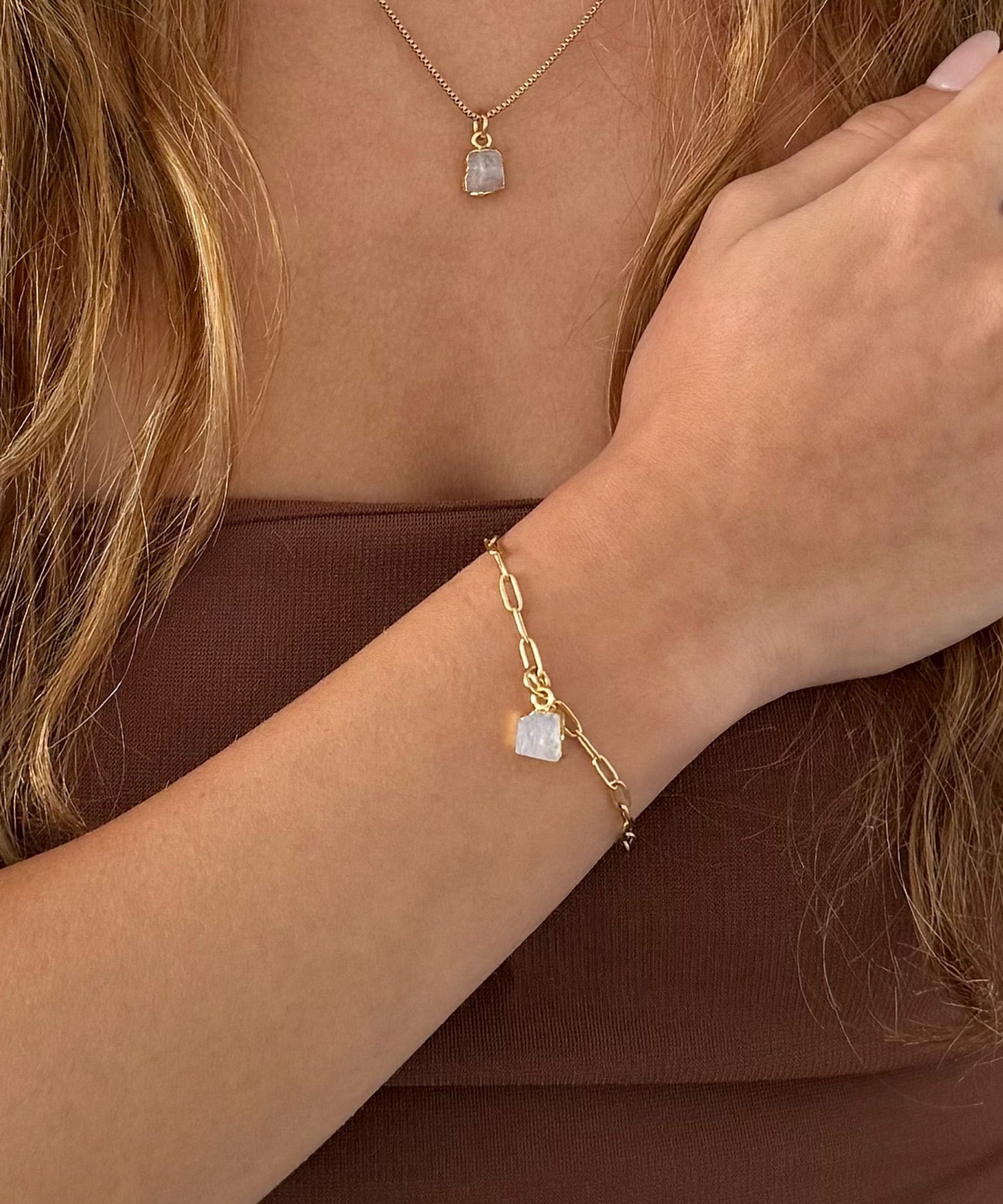 THE GEMINI BRACELET WITH MOONSTONE