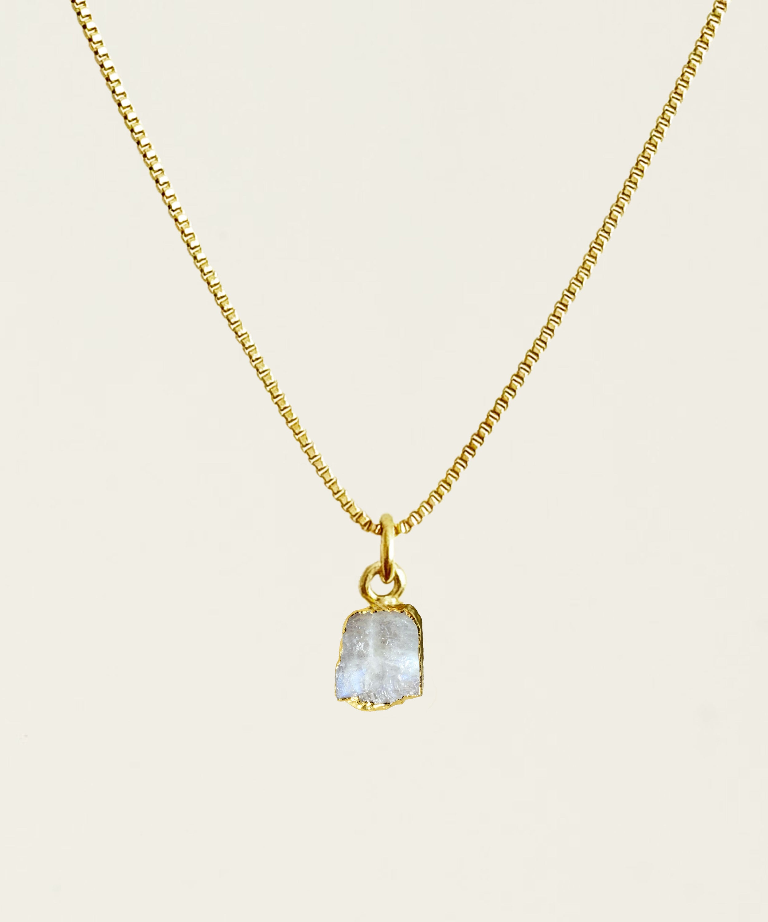 THE GEMINI NECKLACE WITH MOONSTONE