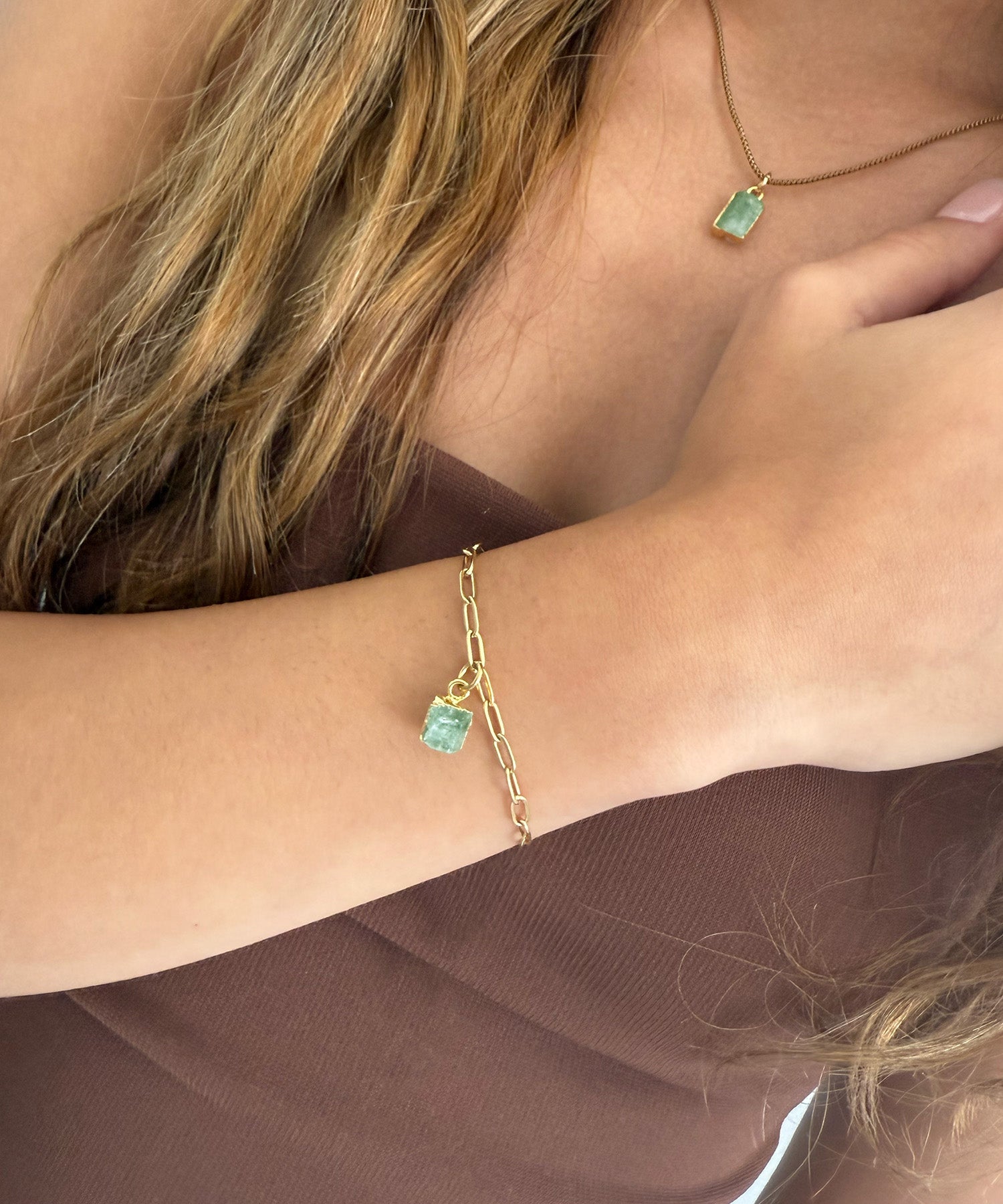 THE PISCES BRACELET WITH AQUAMARINE